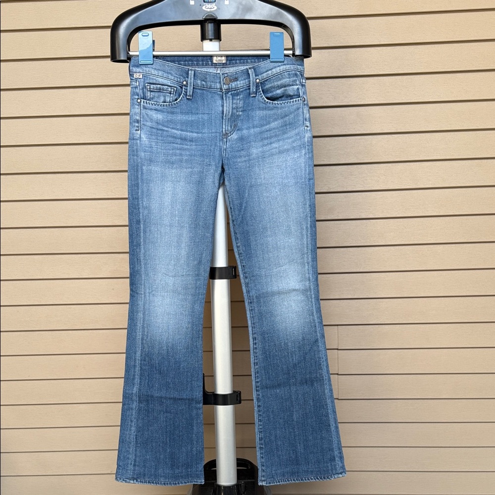Women's Low Rise Bootcut Leg Blue Jeans